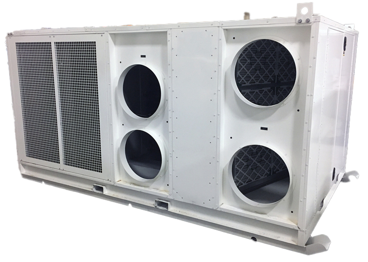 PAC 25 ton portable heating and air conditioning.